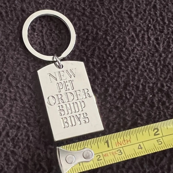 Pet Shop Boys New Order Unity Tour 2022 Official Logo Keychain NWOT Concert Rare - Picture 8 of 12